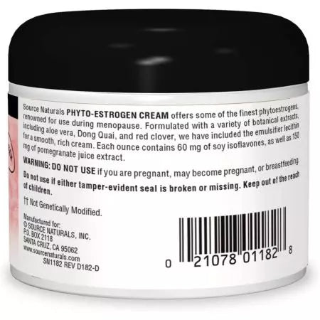 Källa Naturals Phytoestrogen Cream 4oz