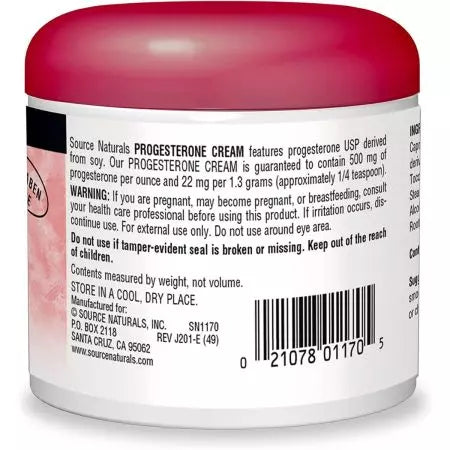 Zdrojový přírodní progesteron Cream 4oz