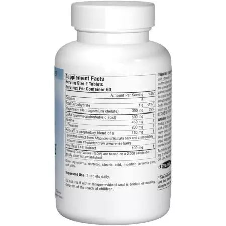 Source Naturals Theanine Serene with Relora 120 Tablets