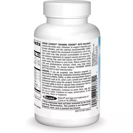 Source Naturals Theanine Serene with Relora 60 Tablets