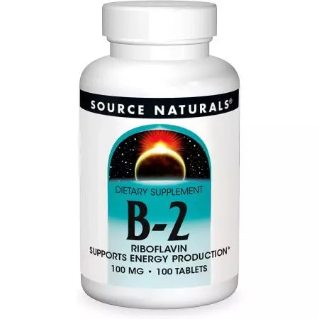 Šaltinis „Naturals“ vitaminas B2 100 mg 100 tablečių