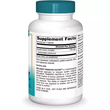 Source Naturals Wellness -siirtokerroin 125 mg 60 kapselia