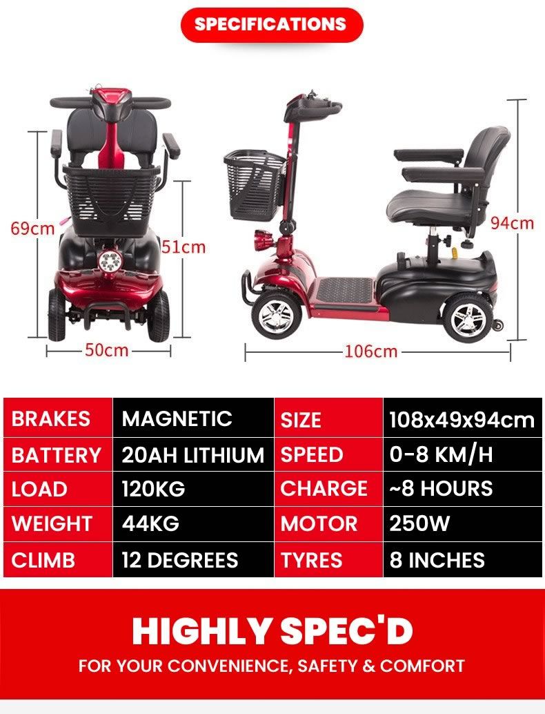 Welzo Ranger – 4-колесен мобилен скутер за всякакви терени