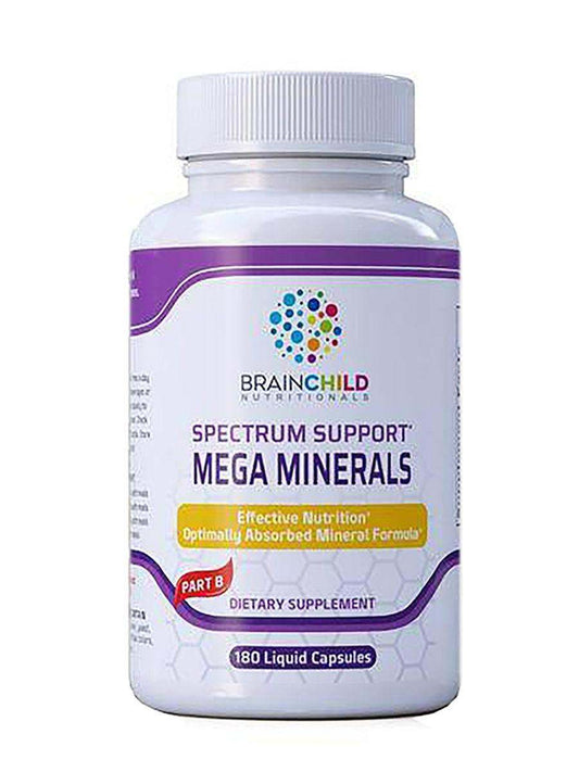 Spectrum Support Mega-Minerals 180 caps - BrainChild Nutritionals - welzo