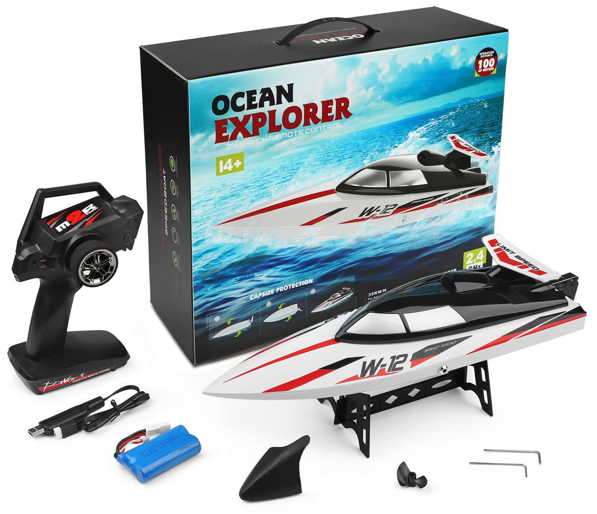 Hochgeschwindigkeits-RTR-Funkgesteuertes RC-Schnellboot