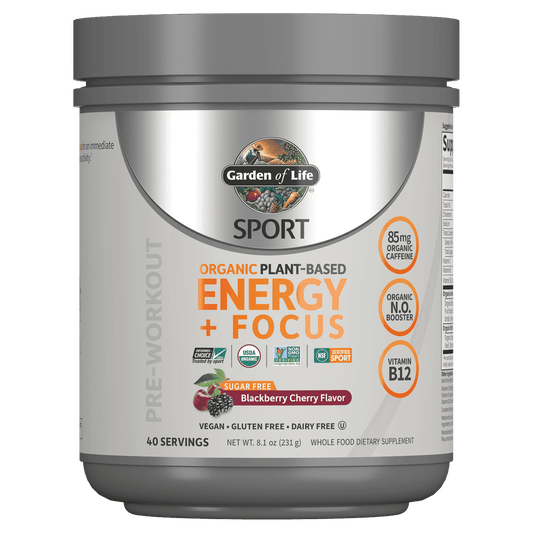 Sport Organic Plant-Based Berry Pre-Workout Energy, 231g Garden of Life - welzo