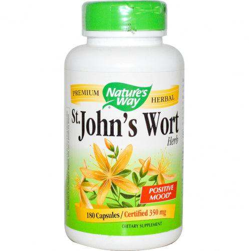 St. John's Wort Herb 350 mg 180 Capsules - Nature's Way - welzo