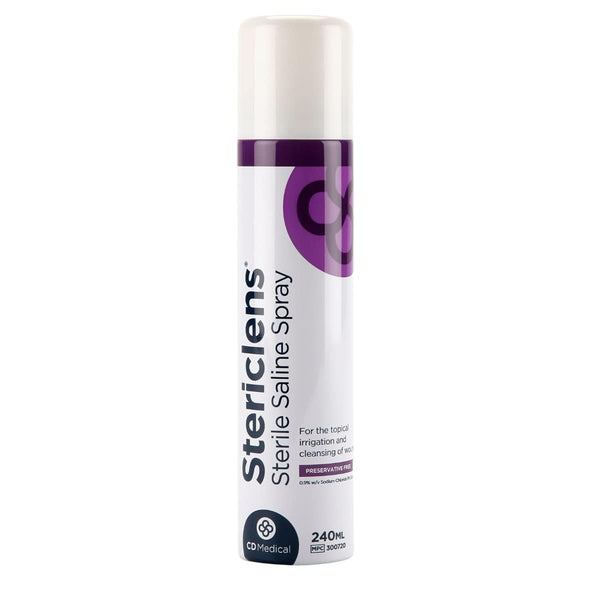 Stericlens Aerosol Sterile Saline Solution 240ml - welzo