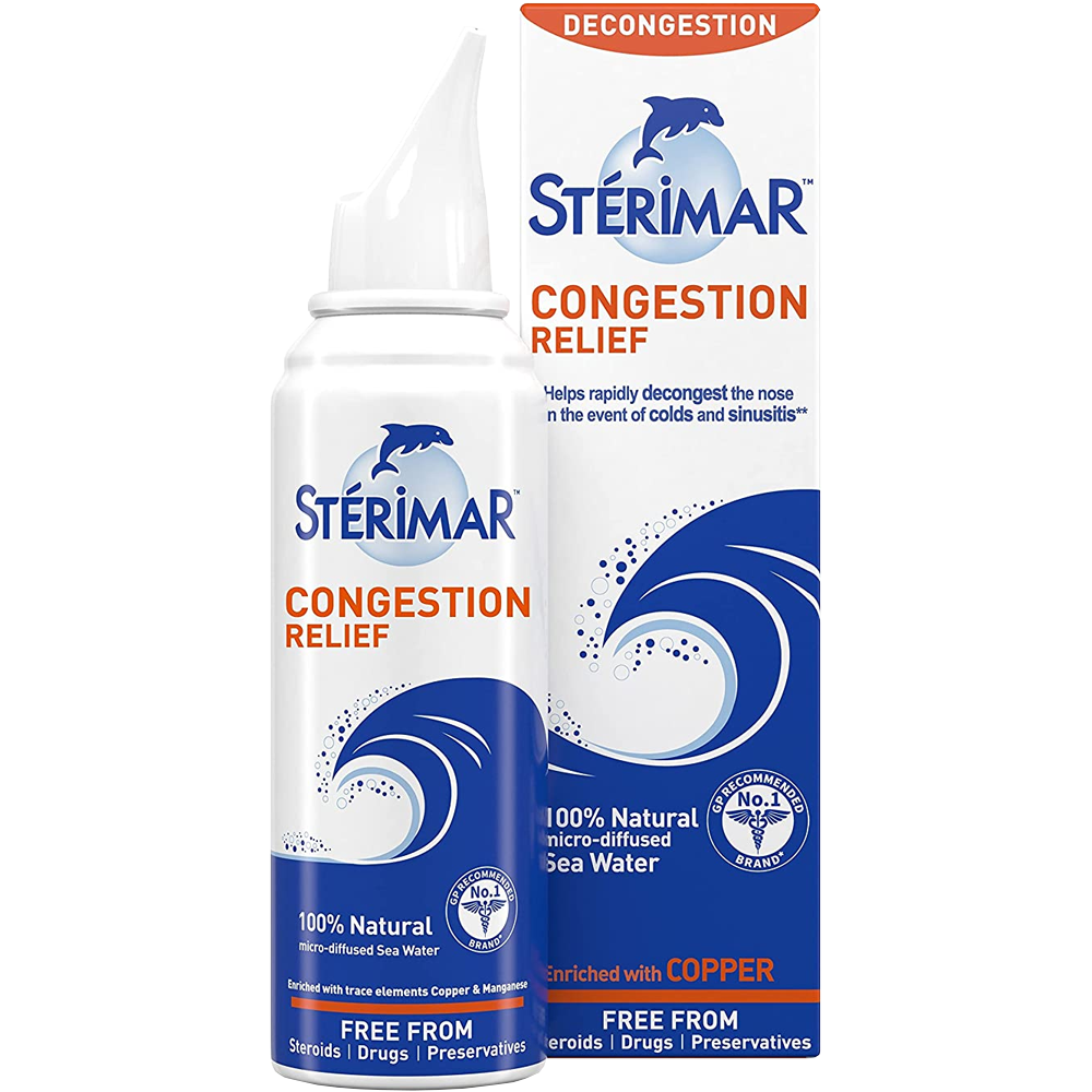 Sterimar Congestion Relief Sea Water Nasal Spray 100ml - welzo