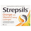 Strepsils Lozenges Orange & Vitamin C Pack of 36 - welzo