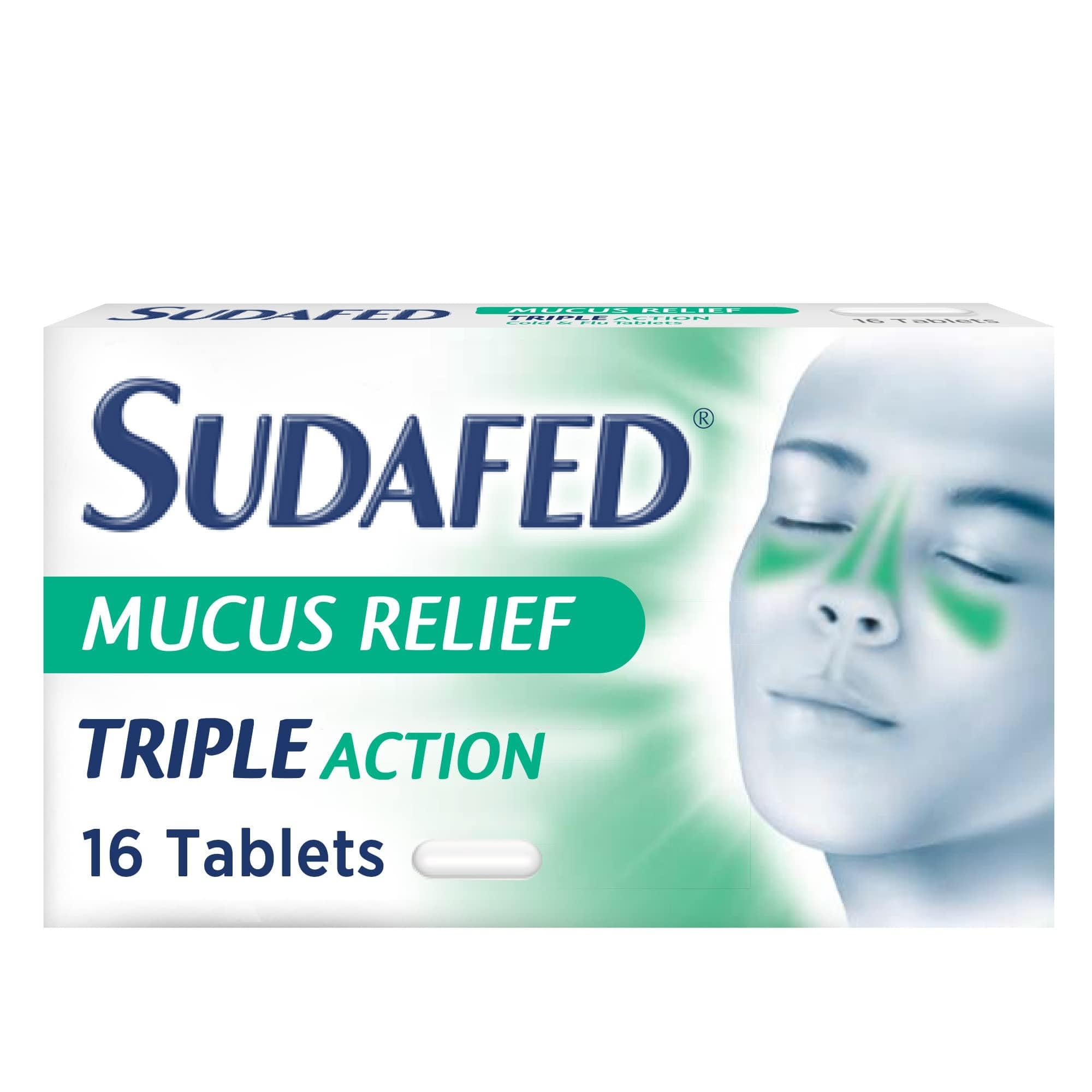 Ation Tablet Sudafed Mucus Relief Triple Action Tablets Pack of 16 – welzo