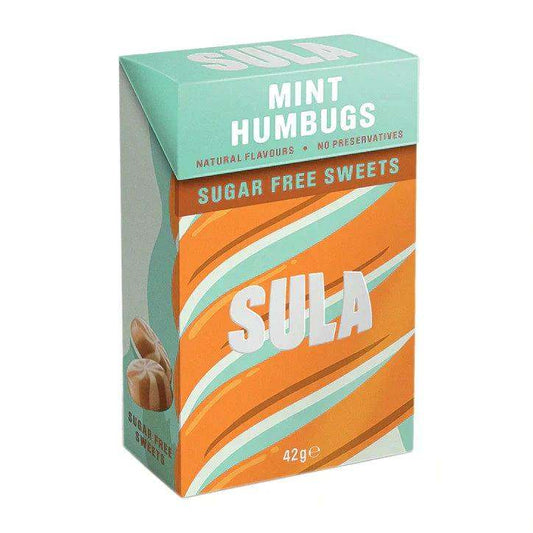 Sula Sugar Free Sweets Mint Humbug 42g - welzo