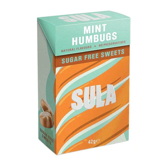 Sula Sugar Free Sweets Mint Humbug 42g - welzo
