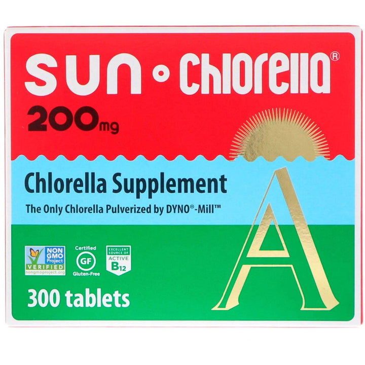 Sun Chlorella 'A' (PYR) 200 mg - 300 Tablets - welzo