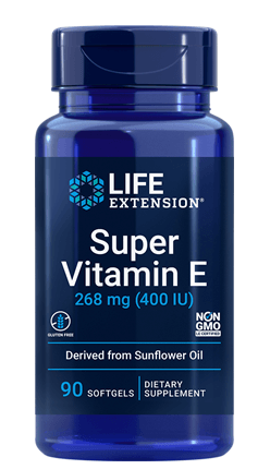 Super Vitamin E, 400 IU (268mg), 90 softgels - Life Extension - welzo