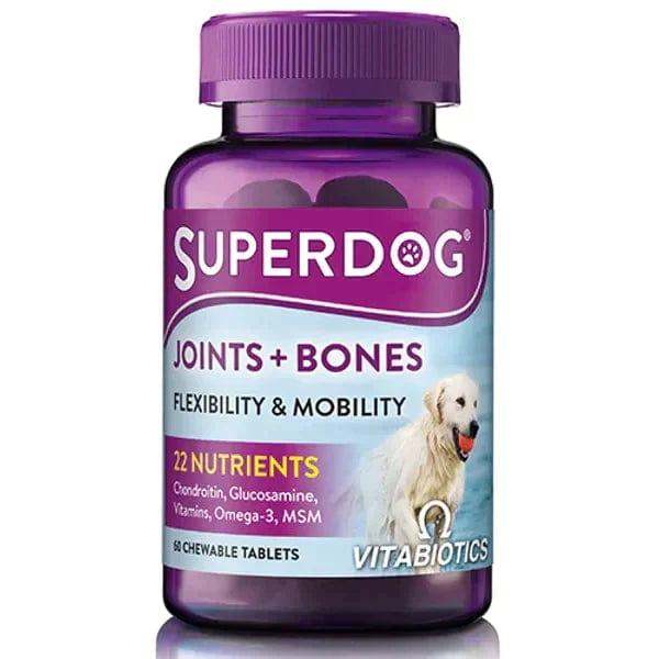 SuperDog Joints & Bones Chewable Tablets Pack of 60 - welzo