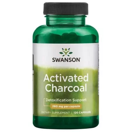 Swanson Activated Charcoal 260 mg 120 κάψουλες