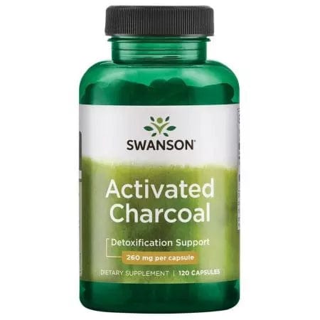 Swanson Activated Charcoal 260 mg 120 Capsules