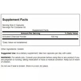 Swanson Activated Charcoal 260 mg 120 Capsules