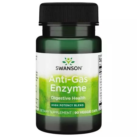 Swanson Antigas Enzyme 40 mg 90 warzywne kapsułki