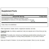 Swanson Ashwagandha Extract 450 mg 60 Capsules