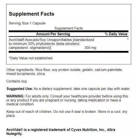 Swanson Avovida 300 mg 60 Capsules