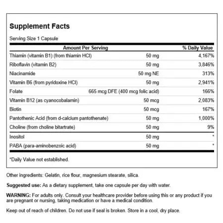 Swanson Balance B50 Complex 100 capsules