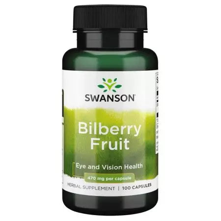 „Swanson Bilberry“ vaisiai 470 mg 100 kapsulių