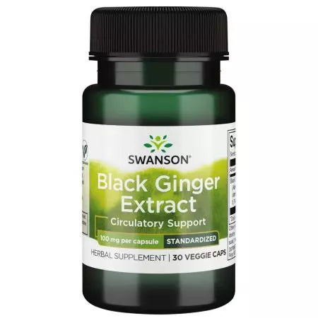 Swanson Black Ginger Extract 100 mg 30 veg -kapsler