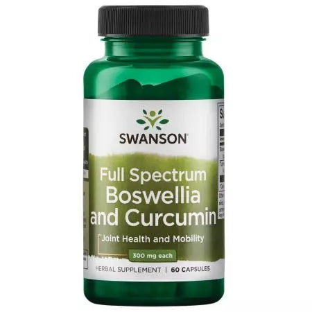 „Swanson Boswellia“ ir „Curcumin 60“ kapsulės