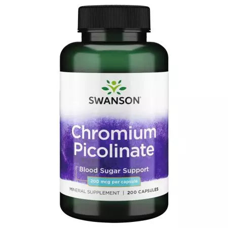 „Swanson Chromium Picolinate 200mcg 200“ kapsulės