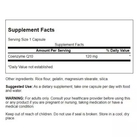 Swanson CoQ10 120mg 100 Capsules