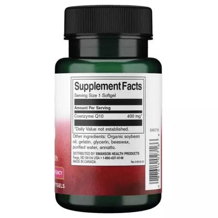 Swanson CoQ10 400mg 30 Softgels