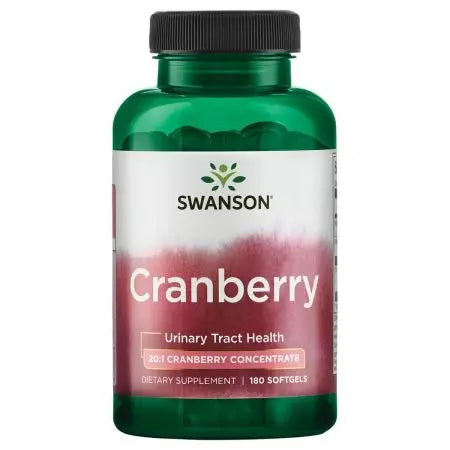 „Swanson Cranberry 20: 1“ koncentratas 180 minkštųjų salelių