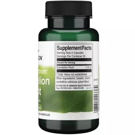 Swanson Dandelion Root 515 mg 60 Capsules