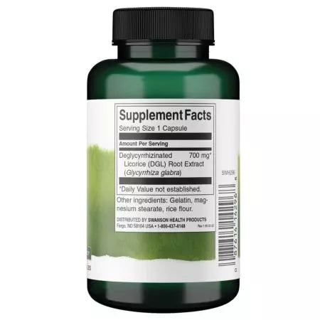 Swanson DGL Dglycyrrhizined Root Root Extract 700mg 90 Capsules