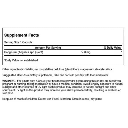 Swanson Dong Quai 530 mg 100 kapsula