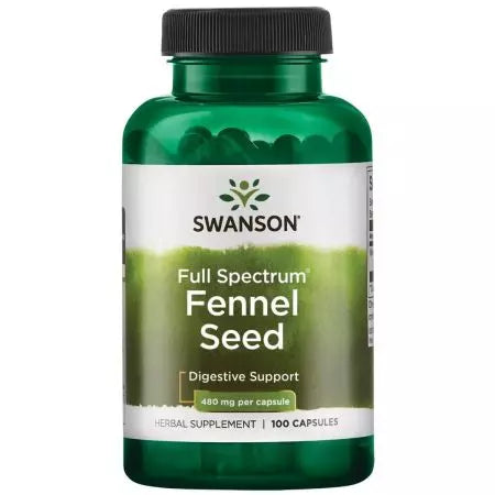 Swanson Fennel Seed 480 mg 100 cápsulas