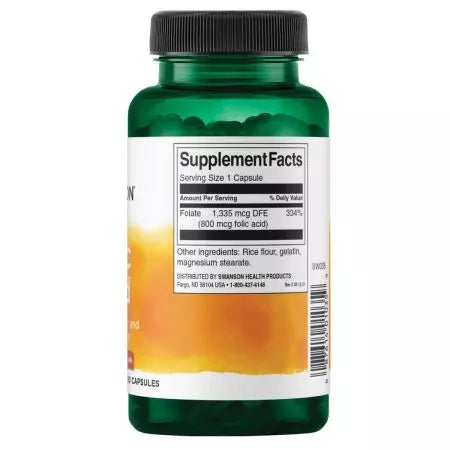 Swanson Foolhape 800 mcg 250 kapslit