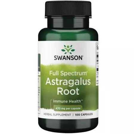 Суонсън Пълен спектър Astragalus root 470 mg 100 капсули