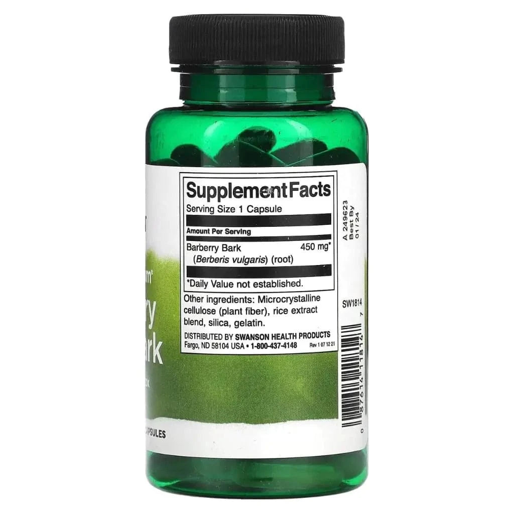 Swanson Full Spectrum Barberry Root Bark, 450mg - 60 caps