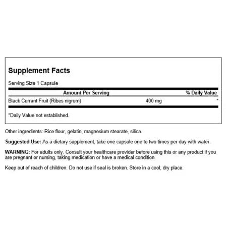 Swanson Full Spectrum Black Crurn 400 mg 60 kapselia