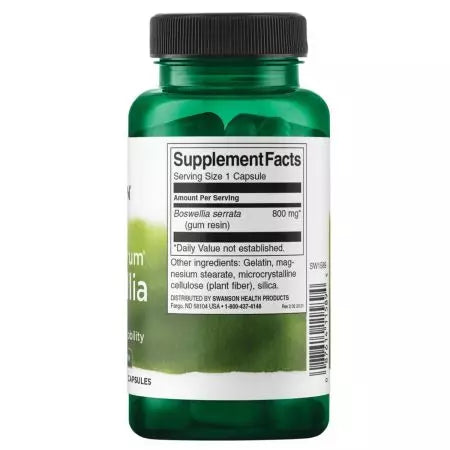 Swanson teljes spektrum boswellia kettős szilárdság 800 mg 60 kapszula