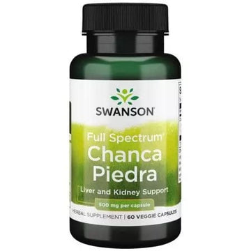 Swanson Full Spectrum Chanca Piedra 500 mg 60 Veggie Capsules