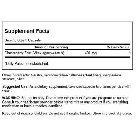 Swanson Full Spectrum Chasteberry Fruit 400 mg 120 kapszula