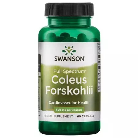 Swanson Full Spectrum Coleus forskohlii 400 mg 60 kapsułek