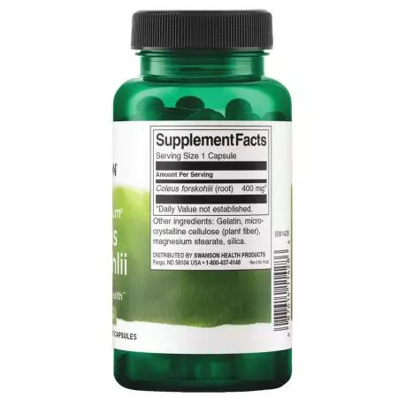 Swanson Spectre complet Coleus Forskohlii 400mg 60 capsules