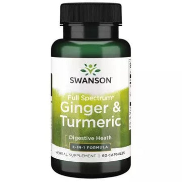 Swanson Full Spectrum Ginger & Turmeric 60 Capsules