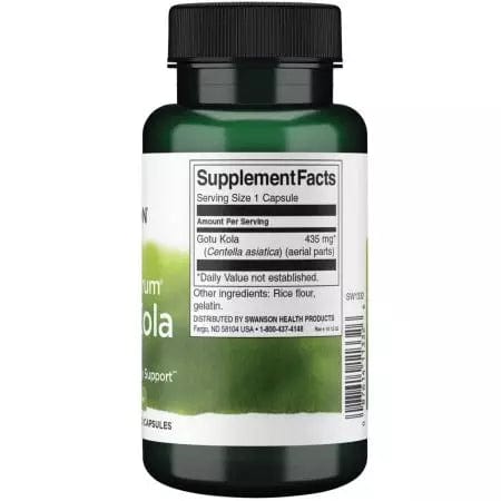 Swanson Full Spectrum Gotu Kola 435 mg 60 Capsules