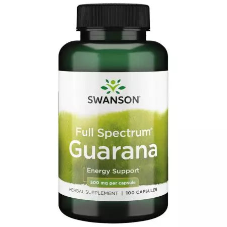 Swanson pełne spektrum guarana 500 mg 100 kapsułek